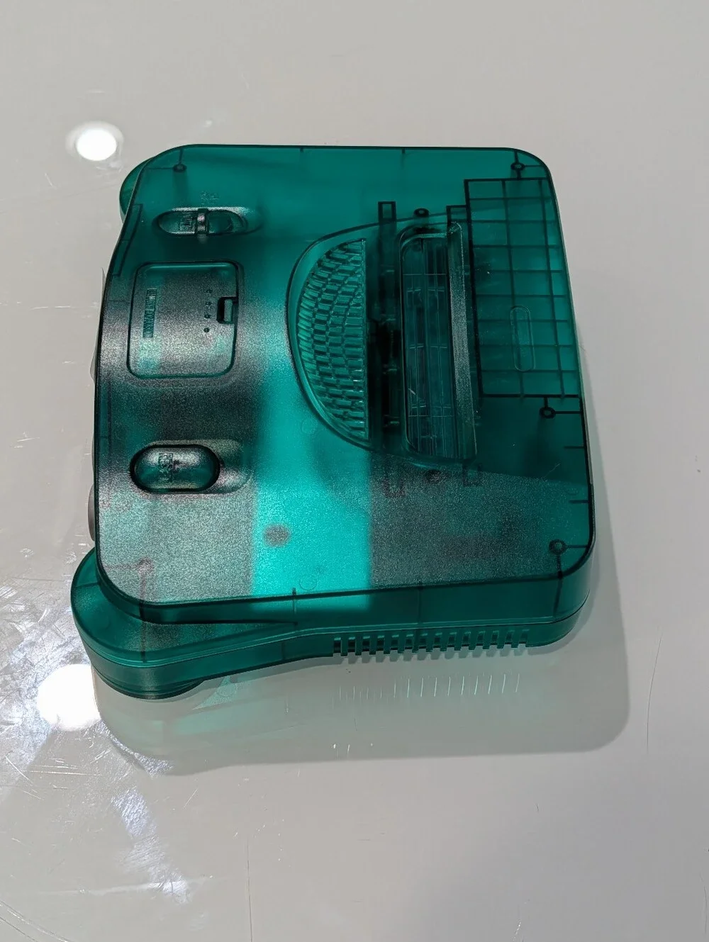 Transparent Emerald Nintendo 64 N64 Videogame Console (NUS-001) with Jumper Pak